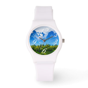 Majestätische Alaska-Berge Armbanduhr