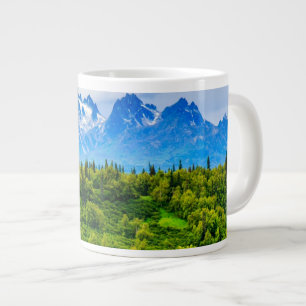 Majestätische Alaska-Berge Jumbo-Tasse