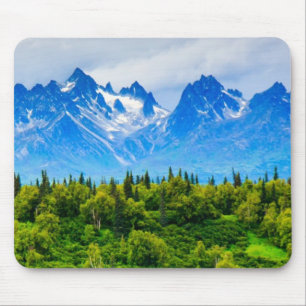 Majestätische Alaska-Berge Mousepad