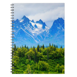 Majestätische Alaska-Berge Notizblock