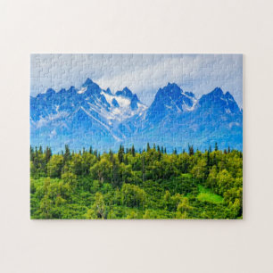Majestätische Alaska-Berge Puzzle