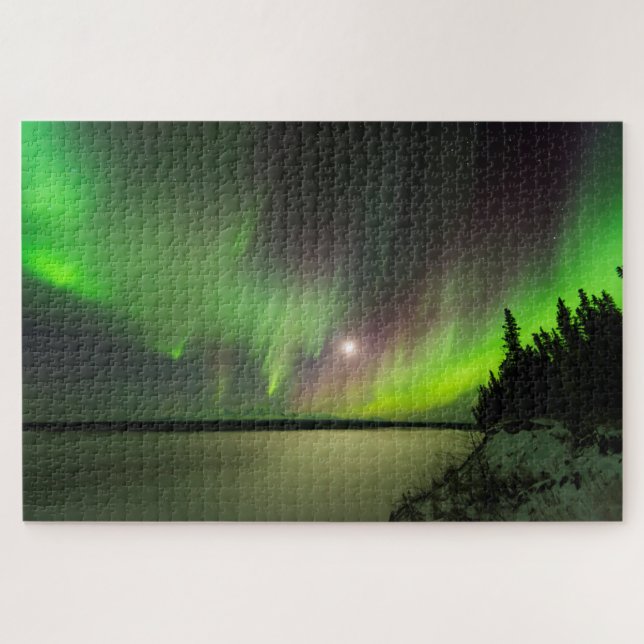 Majestätische Aurora Puzzle (Horizontal)