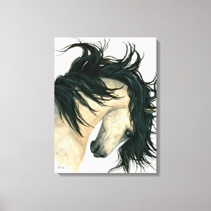 Majestätische Dappled Wildleder-PferdeLeinwand Leinwanddruck
