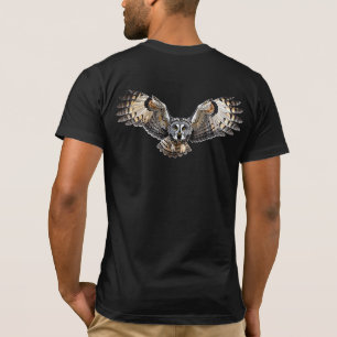 Majestätische Eulenflügel Spreizen Wildtier Natur T-Shirt
