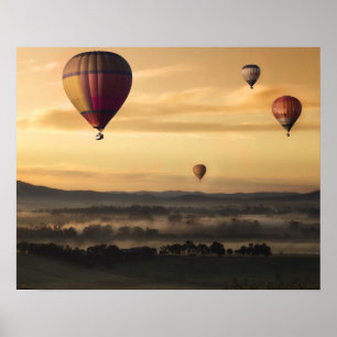 Majestätische Heißluftballons Poster