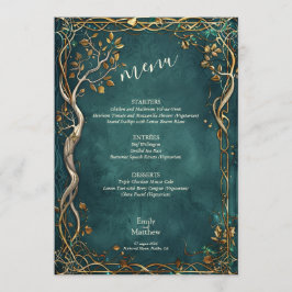 Majestätische Hochzeit in Mittelerden Menükarte