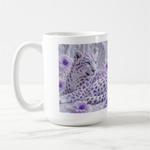 Majestätische königliche violette Juwel-Leopard-Ku Kaffeetasse