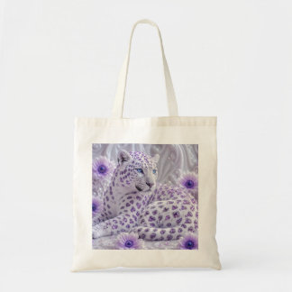 Majestätische königliche violette Juwel-Leopard-Ku Tragetasche