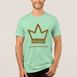 majestätische Konstellationen (grün und braun) Tri-Blend Shirt