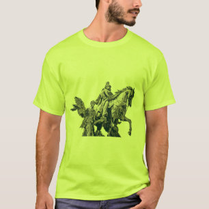 Majestätische Krieger-Pferd-Statue Gotische Kunstw T-Shirt