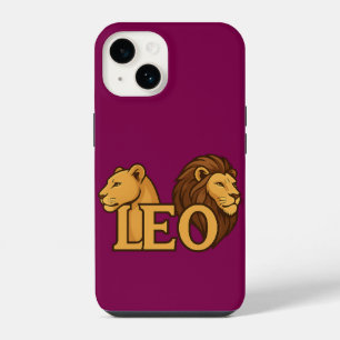 Majestätische Löwen- & Löwinnen-Fusion – Wilde Tie iPhone 14 Hülle