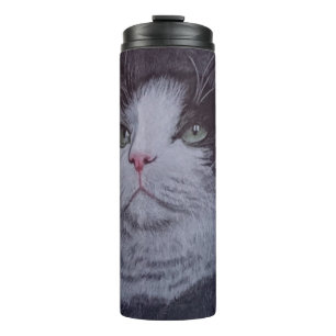 "Majestätische Miezekatze" Thermosbecher