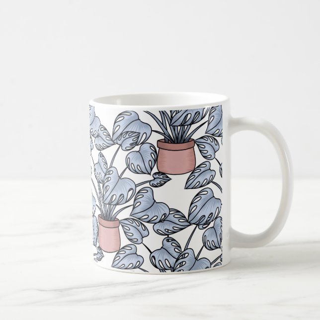 Majestätische Monstera Kaffeetasse (Rechts)