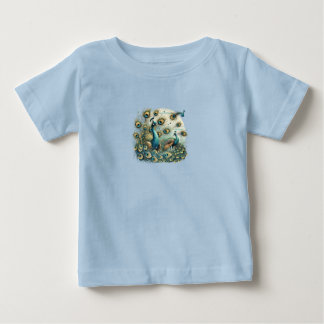 Majestätische Pfauen – Lebendiges Federndisplay T- Baby T-shirt