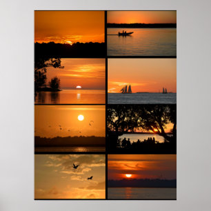 Majestätische Sonnenuntergänge Poster
