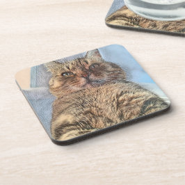 Majestätische Tigerkatze  Getränkeuntersetzer