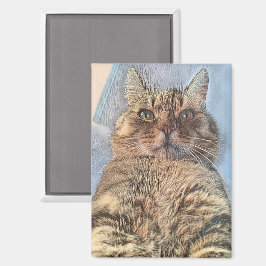 Majestätische Tigerkatze  Magnet