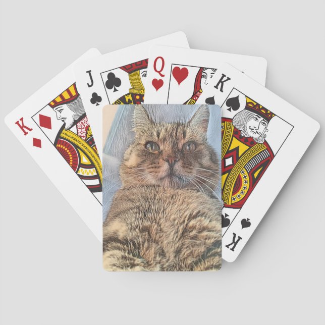 Majestätische Tigerkatze  Spielkarten (Rückseite)