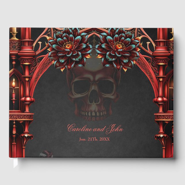 Majestätische Türme mit dunklen Blume. Gästebuch (Vorderseite)