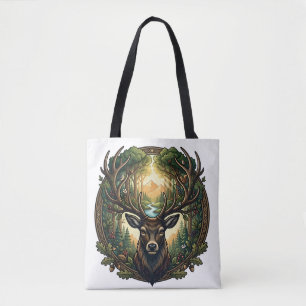 Majestätische Waldhirsch-Natur-Wildlife-Kunst