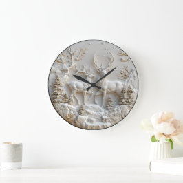 Majestätische Weihnachtsschmuckdekoration Große Wanduhr