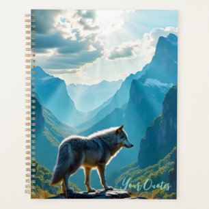 Majestätische Wolf Berg Kunst Planer