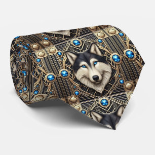 Majestätische Wolf Krawatte   Männliche Herrenmode