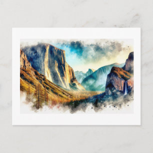 Majestätische Yosemite-Landschaft, Postkarte