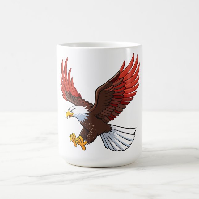 Majestätischer Adler im Flug Kaffeetasse (Mittel)