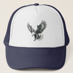 Majestätischer Adler im Flug Truckerkappe