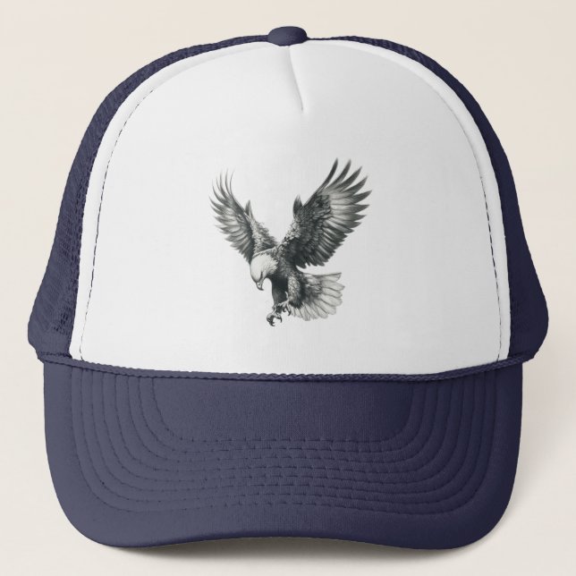 Majestätischer Adler im Flug Truckerkappe (Vorderseite)