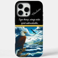 Majestätischer Adler mit Blick über ruhiges Wasser