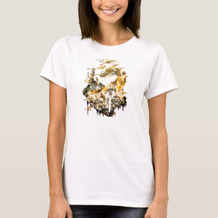 Majestätischer asiatischer Mythologie-Drache-Tempe T-Shirt