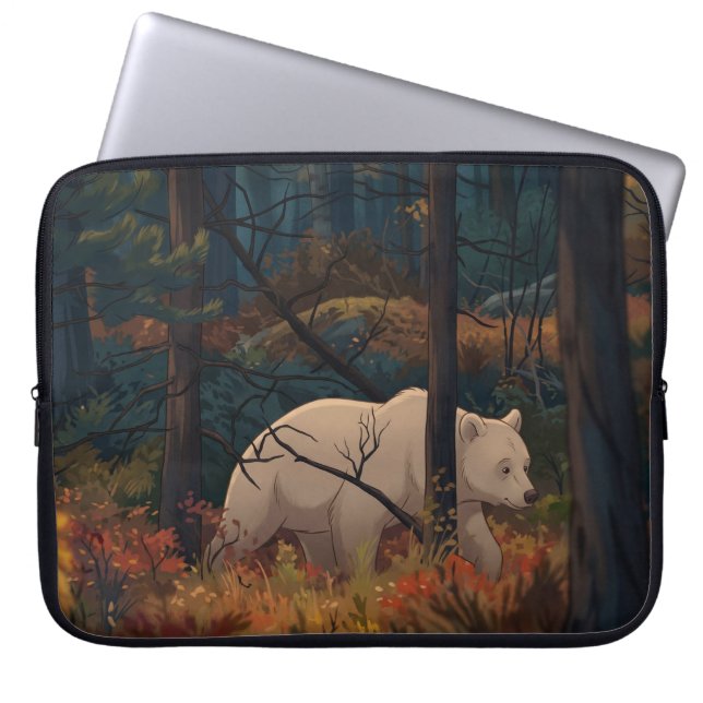 MAJESTÄTISCHER BÄR  LAPTOPSCHUTZHÜLLE (Vorderseite)