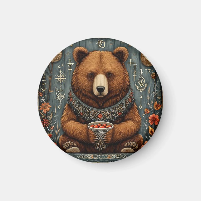 Majestätischer Bär Magnet (Vorne)
