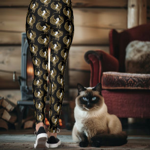 Majestätischer Braun Fantasy Greif Mythischer Gryp Leggings