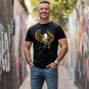 Majestätischer Braun Fantasy Greif Mythischer Gryp T-Shirt