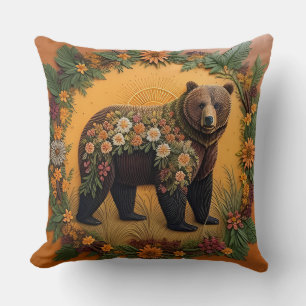 Majestätischer Braunbär Kissen