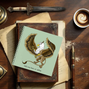 Majestätischer brauner Fantasy-Greif mythischer Gr Notizbuch