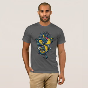 Majestätischer chinesischer Drache entfesselt den  T-Shirt