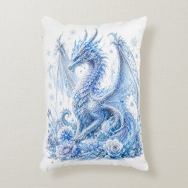 Majestätischer Eisdrache Dekokissen