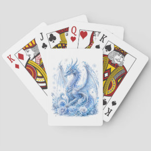 Majestätischer Eisdrache Spielkarten