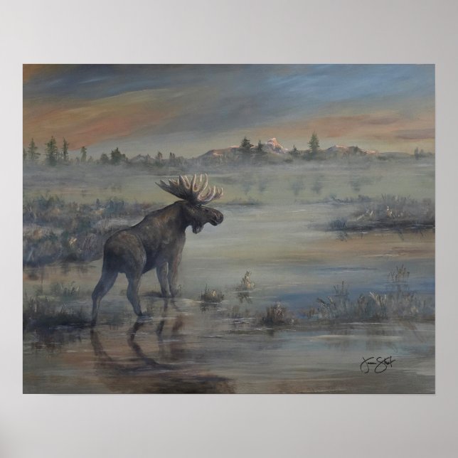 Majestätischer Elch Poster (Vorne)