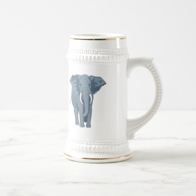 Majestätischer Elefant Bierglas (Rechts)