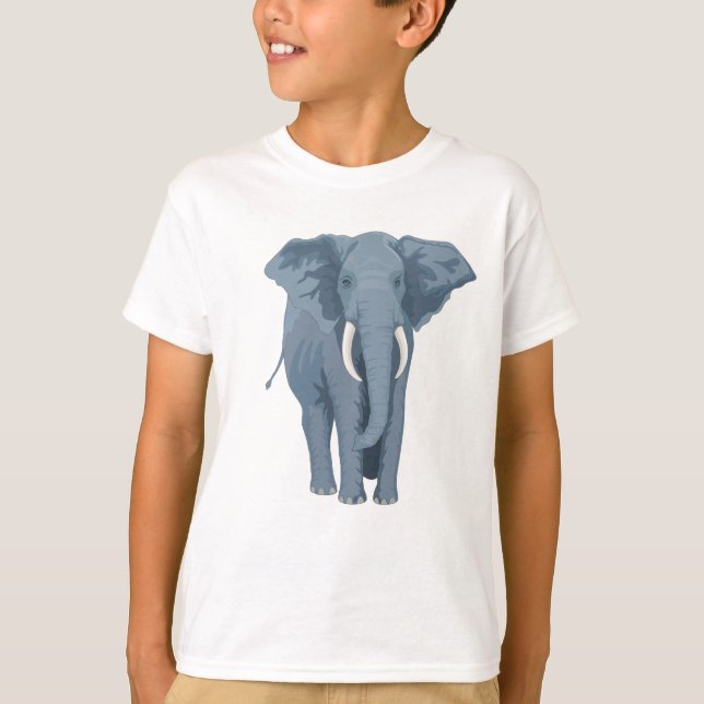 Majestätischer Elefant T-Shirt (Vorderseite)