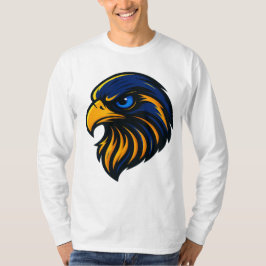Majestätischer Falkenkopf – T-Shirt mit kühner Gra