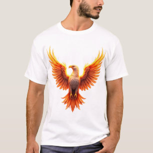 Majestätischer Feuriger Phönix Adler Aufsteigende T-Shirt