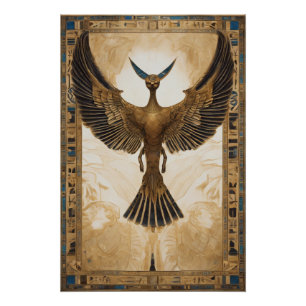 Majestätischer Flug des himmlischen Wesens Poster