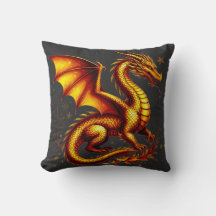 Majestätischer goldener Drache mit goldenen Schupp