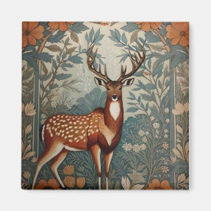 Majestätischer Hirsch William Morris Inspirierte F Magnet
